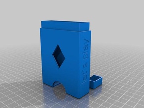 standard bicycle Karten-deck box-text-Deckel - Spielzeug Spiel Zubehör angepasst 3d print model - Mito3D