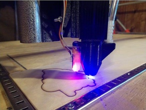 dioden-laser-Luft-assist-Düse bltouch montieren diy laser-cutter laser-Gravur 3d print model - Mito3D