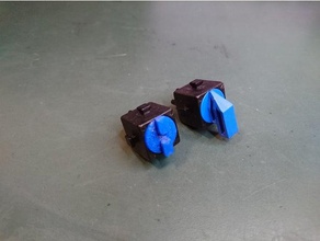 fischertechnik pneumatique de la vanne manuelle ajouté connecteurs construction jouets 3d print model - Mito3D