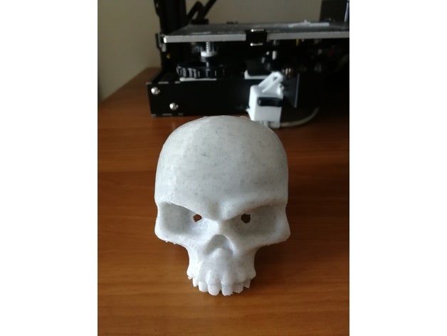 skull herb grinder art tools mince grass regalo tritan 3D print model - Mito3D