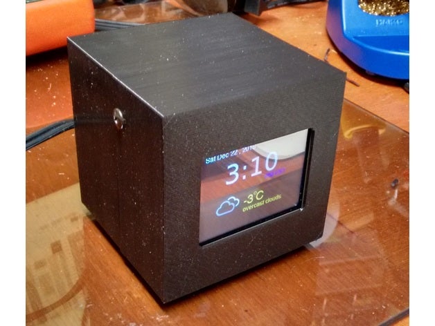 clock remix weather electronics esp8266 3D print model - Mito3D