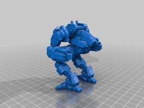nova blackhawk battletech mecha mwo el robot 3d print model - Mito3D