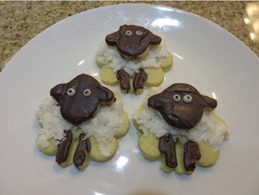 les petits moutons à l'emporte-pièce cuisine manger cookiecutter témoins cookies 3d print model - Mito3D
