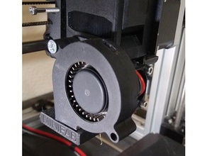 e3d v6 mount printer accessories cooling fan 3d print model - Mito3D