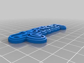 jeffrey Schlüsselanhänger angepasst 3d print model - Mito3D