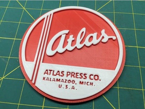 atlas prima logotipo sinais logotipos 3d print model - Mito3D