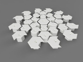 nanoleaf Wandhalterung abgewinkelt versunkenen Nagel - Ersatz Teile 3d print model - Mito3D