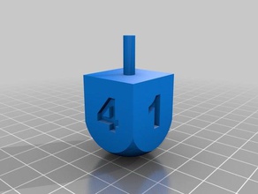 dreidel d4 los dados dungeons dragons 3d print model - Mito3D