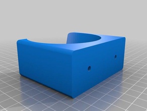my customized parametric hair-dryer holder bathroom 3d print model - Mito3D