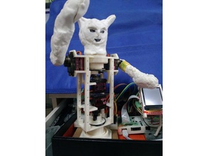 la parte superiore del corpo robot solo telaio robotica bb proiettile mg90s 3d print model - Mito3D