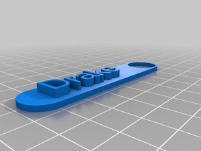 my customized name drake keychains 3d print model - Mito3D