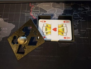jogando caixa de cartão recipientes cartões deck baralho jogo cartas 3d print model - Mito3D