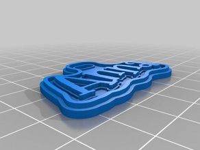 james xmas gift tag signs logos customized 3d print model - Mito3D