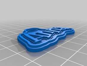 anna xmas gift tag signs logos customized 3d print model - Mito3D
