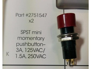 spst pushbotton superior electrónica 3d print model - Mito3D