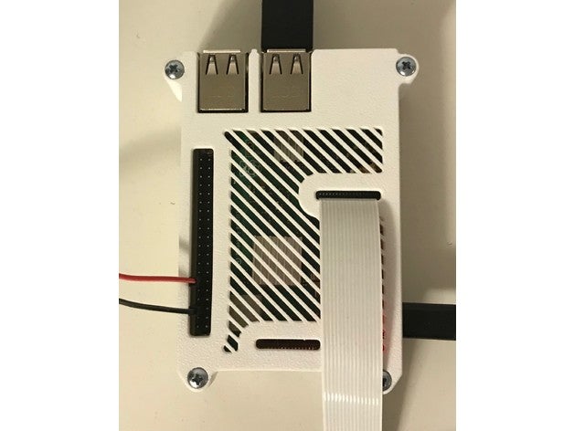 raspberry pi caso 3 bb+ 2b 1b+ simplificado de fluxo ar grades 3d a impressora os acessórios octoprint rpi3 3D print model - Mito3D