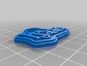 isaac xmas gift tag signs logos customized 3d print model - Mito3D