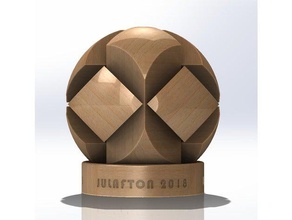 6-piece burrpuzzle - 3d woodpuzzle going pla puzzle wood 3d print model - Mito3D