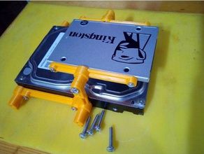 35 hdd 25 ssd stand 525 compartiment ordinateur 3d print model - Mito3D