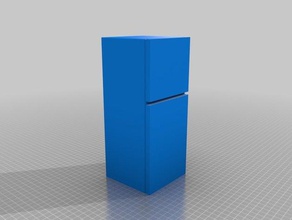 barbie-escala frigorífico-congelador playsets boneca casa de bonecas mobiliário 3d print model - Mito3D