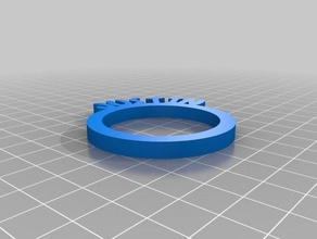 justin gli anelli di tovagliolo cucina pranzo personalizzato 3d print model - Mito3D