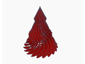 árbol de navidad la idea fija 3d impresión 2018 2019 christmastree deco decoración moderno ornamento remix trenzado revirado 3d print model - Mito3D