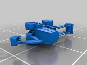 retroexcavadora c2018 los juguetes juegos retroexcavadora-cargadora raro sla 3d print model - Mito3D