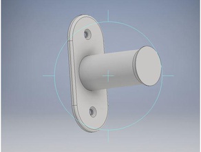 bobina di filamento titolare semplice gancio strumento i titolari caselle spoolholder spool monte 3d print model - Mito3D