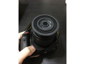 lente de la cámara tapa 55mm creality ender 3 dslr nikon nikkor 18-55mm 3d print model - Mito3D