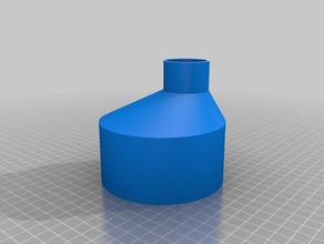 my customized offset pipe reducer parts 3d print model - Mito3D