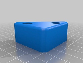 triangular sofa couch foot 2cm replacement parts created freecad triangle 3d print model - Mito3D
