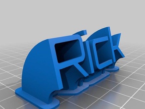 rick bureau de personnalisé 3d print model - Mito3D