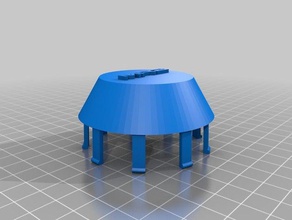 toyota mr2 center cap conical automotive 3d print model - Mito3D