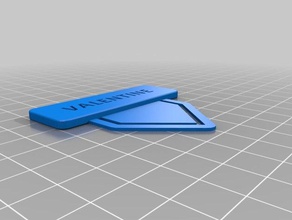 valentine office personalizado 3d print model - Mito3D