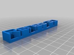 il mio 3d personalizzati targhetta su misura 3d print model - Mito3D