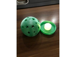 chá de luz com base estrela 3d impressão 3d print model - Mito3D
