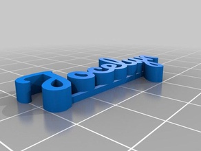 jocelyns name sculptures customized 3d print model - Mito3D