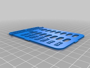 liberty teeth slider task reminder v2 top plate household customized 3d print model - Mito3D