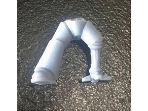 rt01 bionic perna jogos 28mm as pernas miniatura malandro rogue trader espaço 3d print model - Mito3D