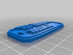 yli-chefes kaskii chaveiros personalizado 3d print model - Mito3D