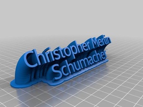 chrisschu de la oficina personalizado 3d print model - Mito3D