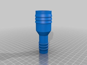3mm tubo adattatore 38 58 all'aperto giardino personalizzato 3d print model - Mito3D