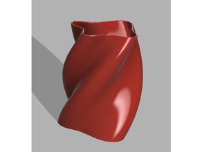 orgânica torcida cônico vaso decoração o de flor espiral do vasos 3d print model - Mito3D