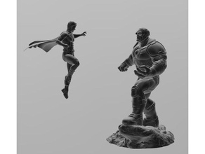 herovsvillanfanart scans replicas darkside dc comics superhero superman 3d print model - Mito3D