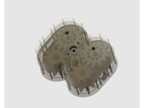 2-fase accoppiato magneticamente pompa a ingranaggi fai da te 3d print model - Mito3D