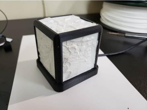50mm lithophane caixa decoração lithopane luz stand usb 3d print model - Mito3D