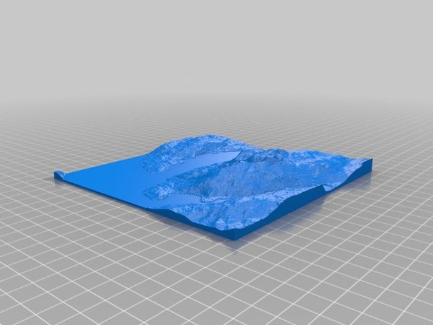 narvik, noruega mapa 3d outros fiorde norge montanhas norte da europa 3D print model - Mito3D