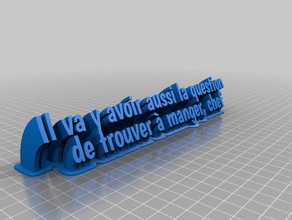 trouver manger office customized 3d print model - Mito3D