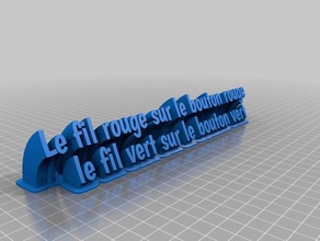 fil rouge office customized 3d print model - Mito3D