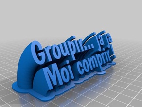 groupir de la oficina personalizado 3d print model - Mito3D